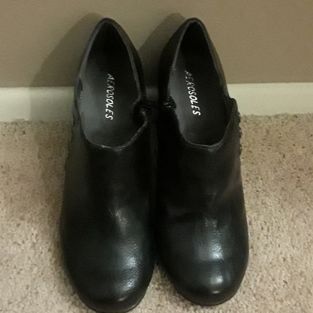 Aerosoles Black Ankle Shoes, EUC, Sz 9